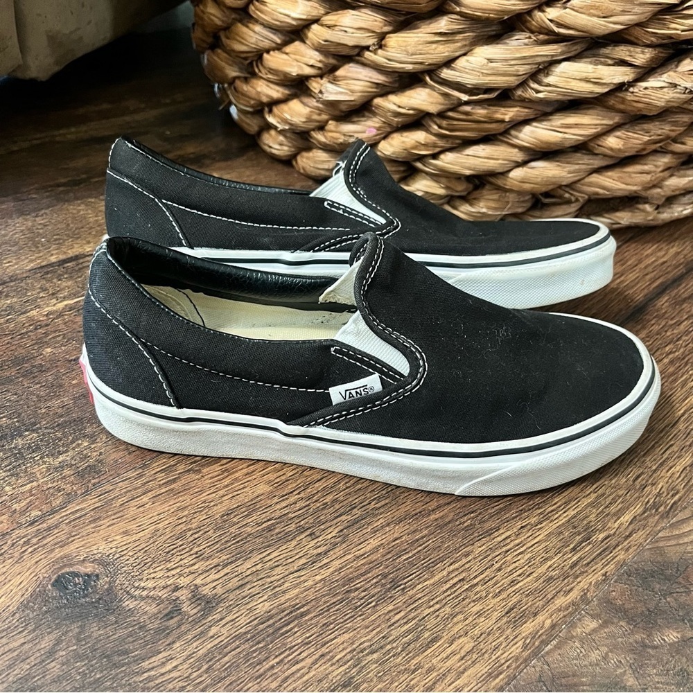 VANS Off The Wall Black Unisex Skateboard Shoes Men’s 6.5 Women’s 8